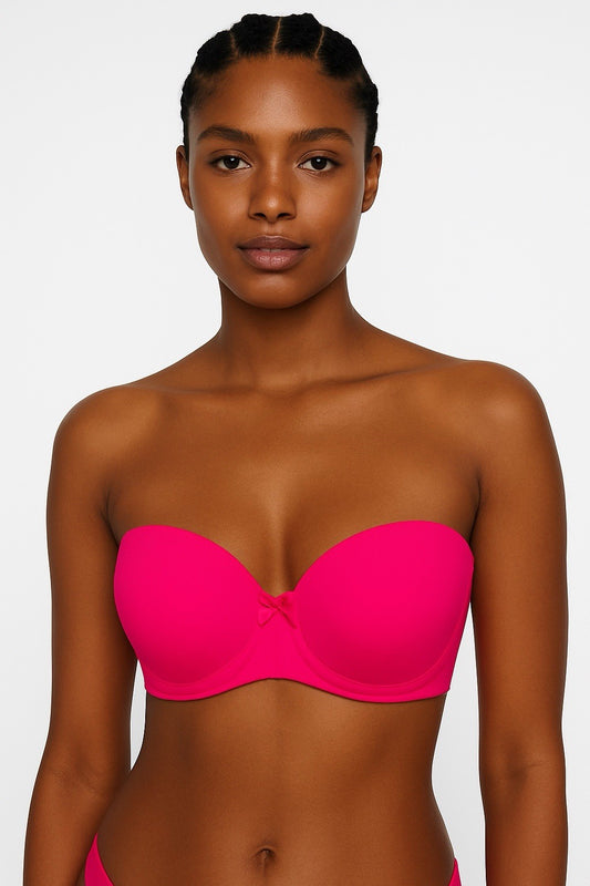 Coral Pink Multiway Bra Strapless Bra Underwired Padded Sizes 34 - 40 / B-DD Cup