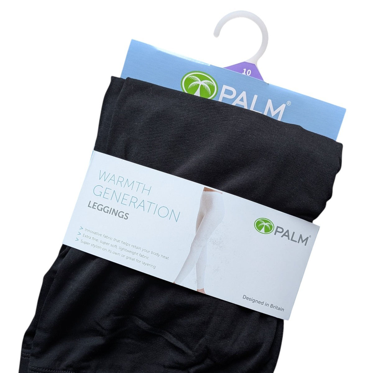 Palm Thermal Leggings – Black, Ivory & Beige