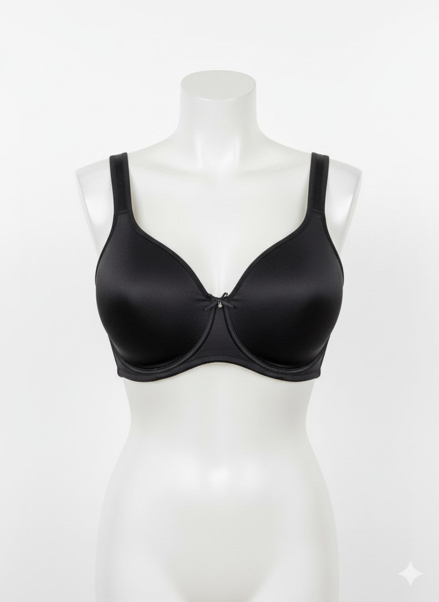 Valbonne Full Cup Minimiser Bra – Underwired Stretch Support Bra Black or White