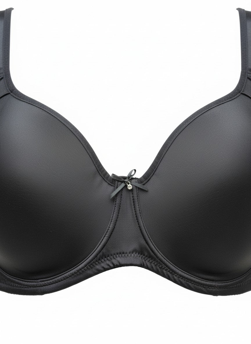 Valbonne Full Cup Minimiser Bra – Underwired Stretch Support Bra Black or White
