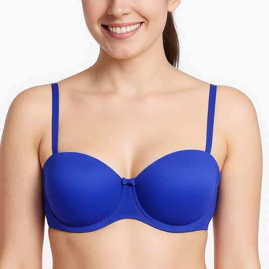 Stunning Blue Multiway Bra Strapless Bra Underwired Padded Sizes 34 to 40 B-DD