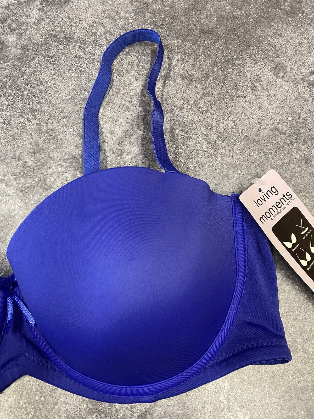 Stunning Blue Multiway Bra Strapless Bra Underwired Padded Sizes 34 to 40 B-DD