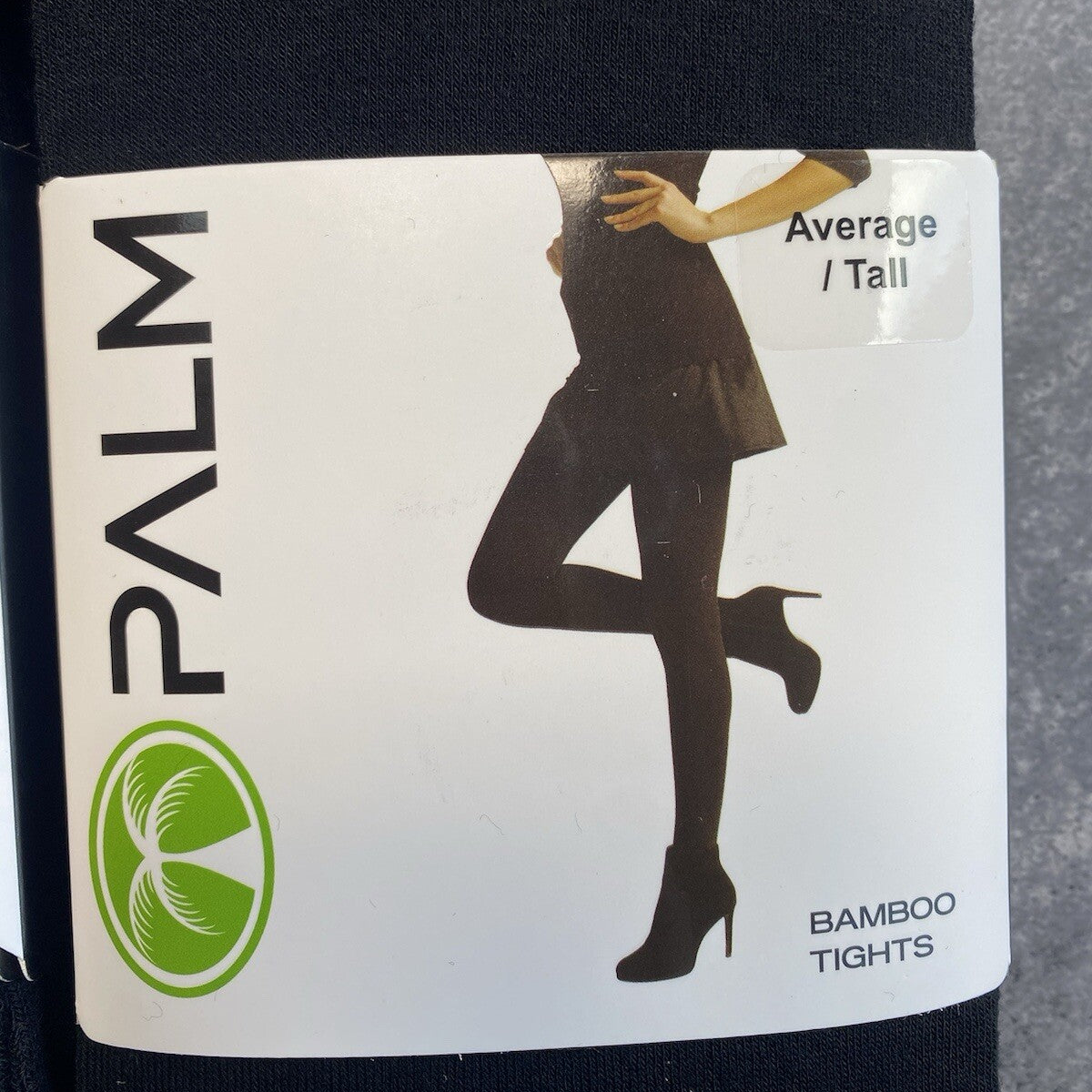 Palm Bamboo Tights – Black (2 Pack)