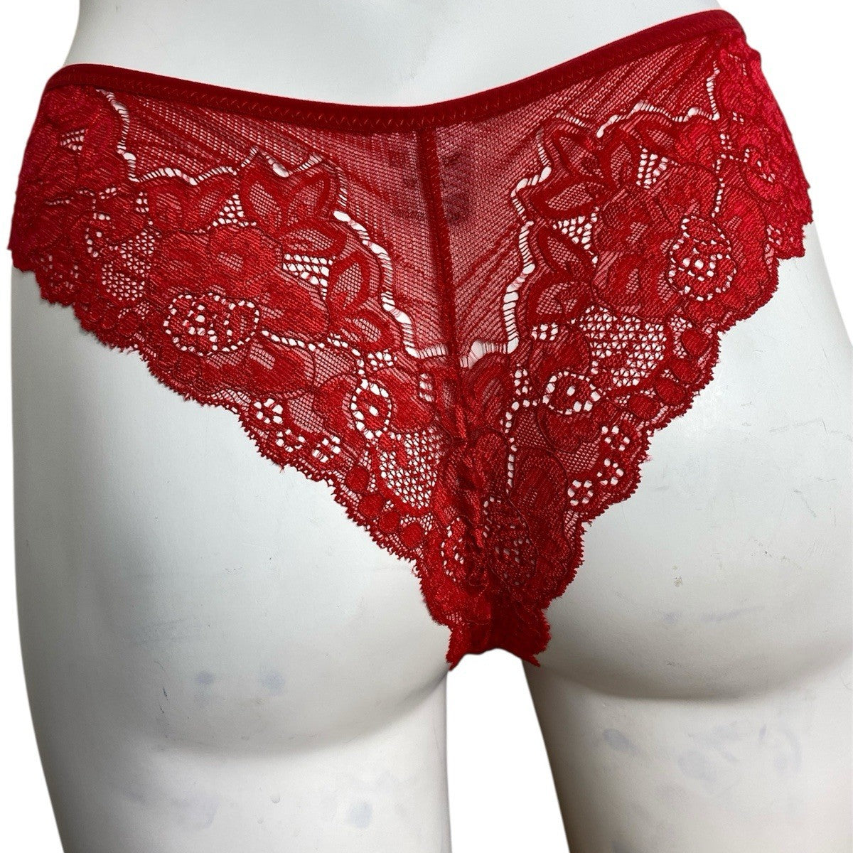 Red Lace Thongs – Semi Sheer (3 Pack)