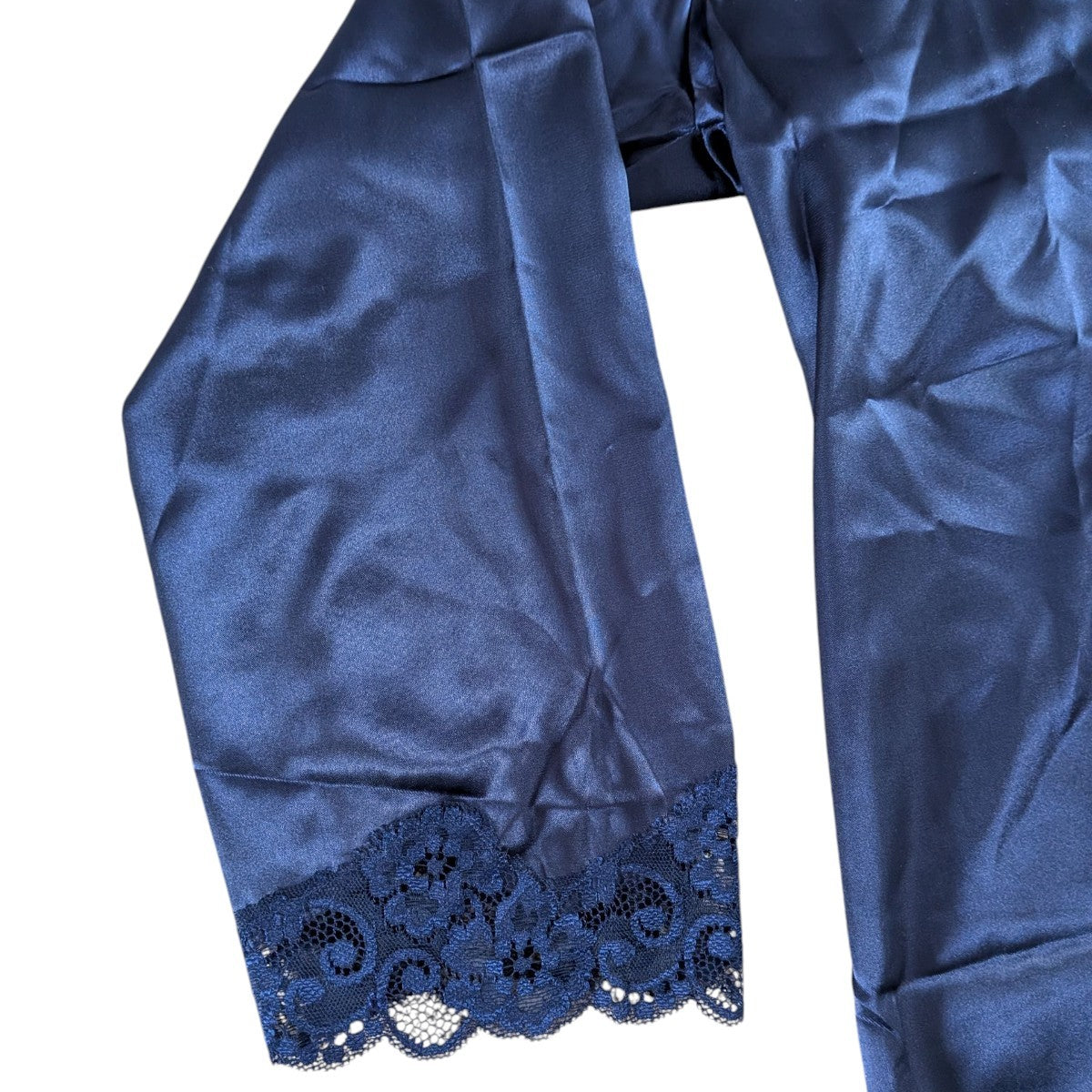 Indigo Sky Satin Pyjama Set – Navy Blue