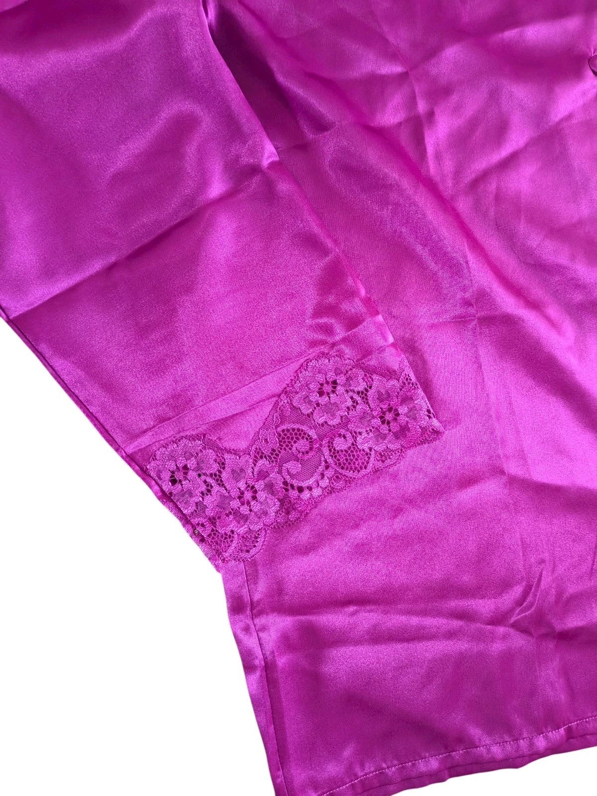 Indigo Sky Satin Pyjama Set – Fuchsia