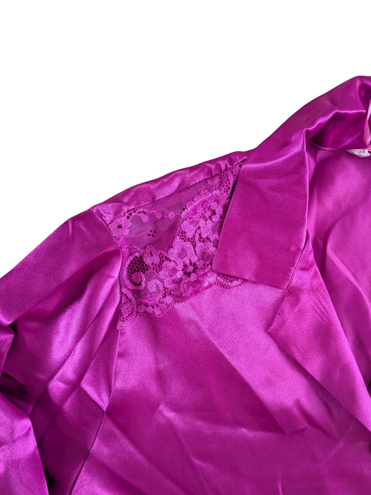 Indigo Sky Satin Pyjama Set – Fuchsia