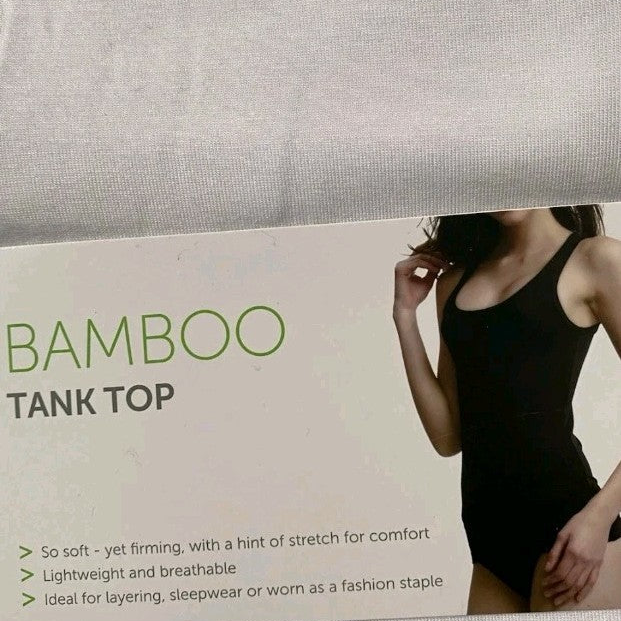 Palm Bamboo Vest Top – White